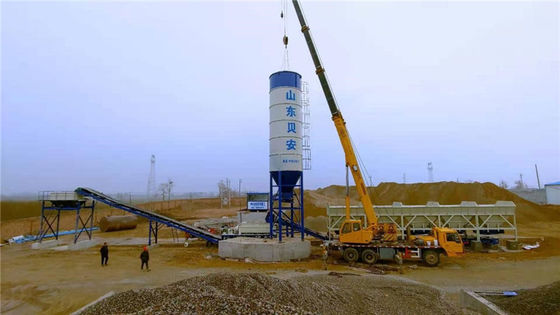 500t/H 석회질 토양 시멘트 혼합 발전소는 정확하게 도로 공사 높은 것에 사용했습니다